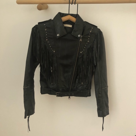 Spell & the Gypsy Collective Teadora Leather Fringe Jacket NWOT - Picture 3 of 16